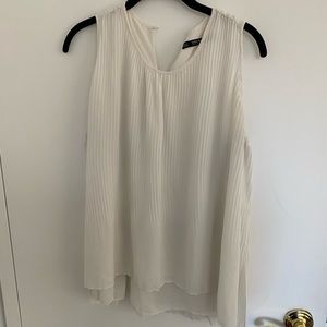 Zara white sleeveless top